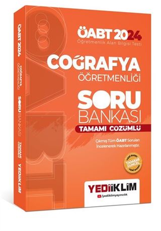 2024 ÖABT Coğrafya Öğretmenliği Tamamı Çözümlü Soru Bankası