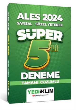 2024 Ales Sayısal - Sözel Tamamı Çözümlü Süper 5'li Deneme