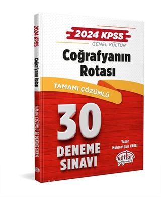 2024 KPSS Coğrafyanın Rotası Tamamı Çözümlü 30 Deneme Sınavı