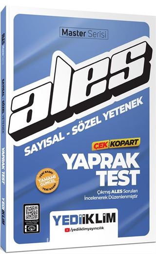 2024 ALES Sayısal -Sözel Yetenek Çek Kopart Yaprak Test