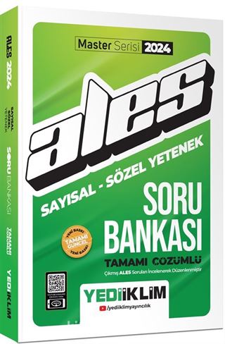 2024 ALES Sayısal - Sözel Yetenek Tamamı Çözümlü Soru Bankası