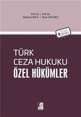 Türk Ceza Hukuku Özel Hükümler