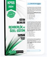 2024 KPSS Eğitim Bilimleri Rehberlik ve Özel Eğitim Yaprak Test