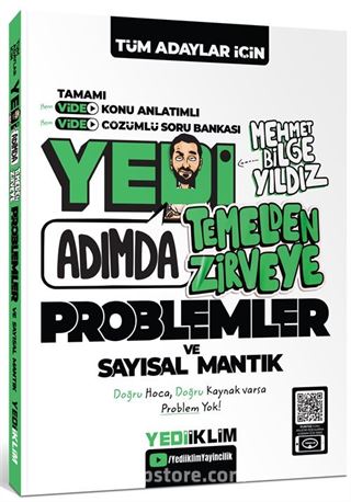 Tüm Adaylar için Yedi Adımda Temelden Zirveye Problemler ve Sayısal Mantık Video Konu Anlatımlı Video