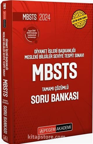 2024 Diyanet İşleri Başkanlığı Mesleki Bilgiler Seviye Tespit Sınavı MBSTS Tamamı Çözümlü Soru Bankası