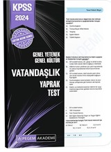 2024 KPSS Genel Yetenek Genel Kültür Vatandaşlık Yaprak Test