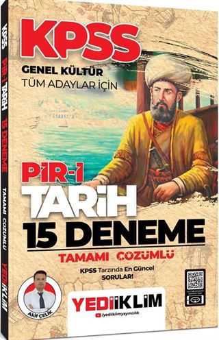 KPSS Genel Kültür Tüm Adaylar İçin Pir-i Tarih Tamamı Çözümlü 15 Deneme