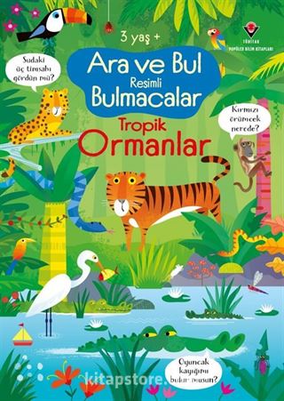 Ara ve Bul Resimli Bulmacalar Tropik Ormanlar