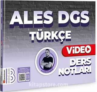 2024 ALES DGS Türkçe Video Ders Notları