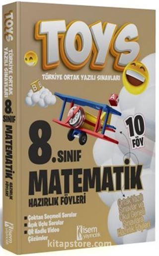 2024 İsem Toys 8. Sınıf Matematik Hazırlık Föyleri