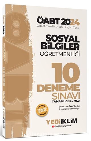 2024 ÖABT Sosyal Bilgiler Öğretmenliği Tamamı Çözümlü 10 Deneme Sınavı