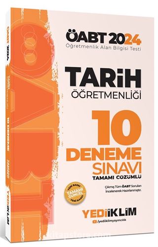 2024 ÖABT Tarih Öğretmenliği Tamamı Çözümlü 10 Deneme Sınavı