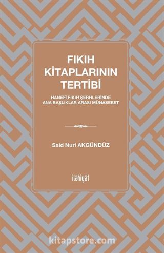 Fıkıh Kitaplarının Tertibi