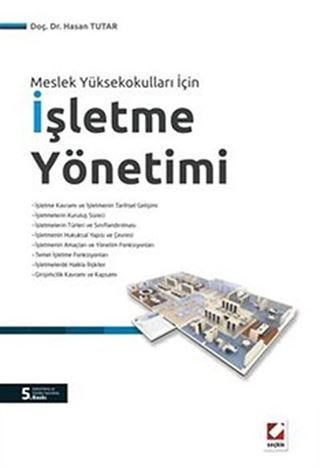 Meslek Yüksekokulları İçin İşletme Yönetimi