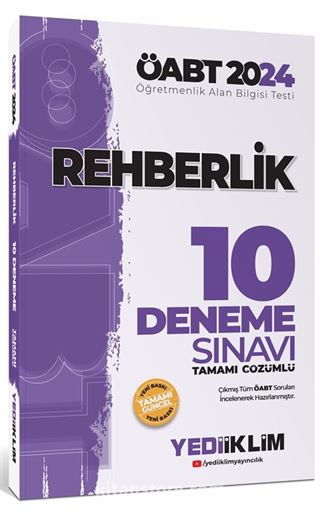 2024 ÖABT Rehberlik Öğretmenliği Tamamı Çözümlü 10 Deneme Sınavı