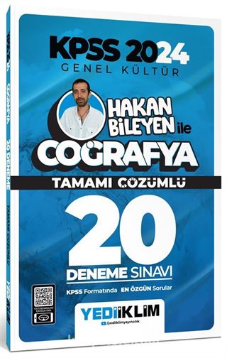 2024 KPSS Genel Kültür Hakan Bileyen ile Coğrafya Tamamı Çözümlü 20 Deneme