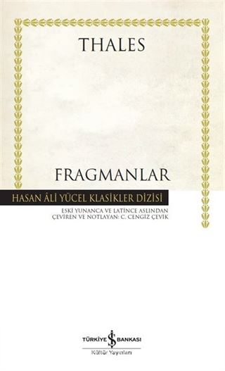 Fragmanlar (Thales) (Karton Kapak)