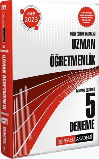 2023 Milli Eğitim Bakanlığı Uzman Öğretmenlik 5 Deneme