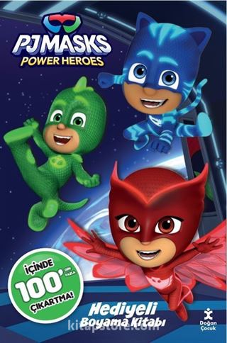 Pj Masks 100+ Çıkartma Hediyeli Boyama Kitabı