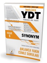 YDT İngilizce Synonym Issue 6