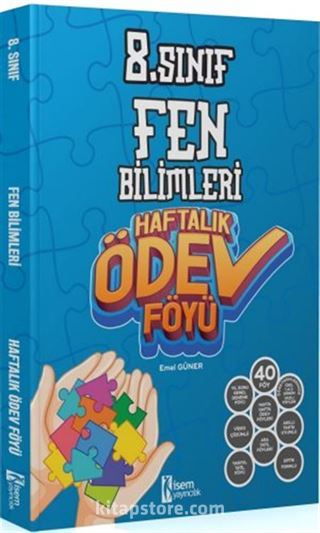 2024 Toys 8. Sınıf Fen Bilimleri Haftalık Ödev Föyü