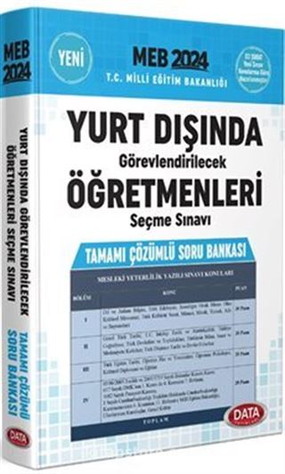 2024 MEB Yurt Dışında Görevlendirilecek Öğretmenleri Seçme Sınavı Tamamı Çözümlü Soru Bankası