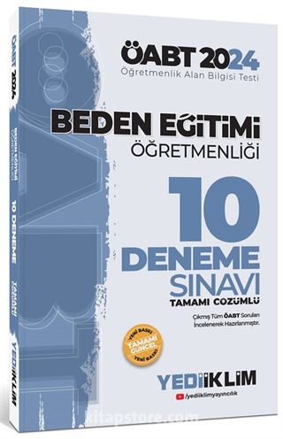 2024 ÖABT Beden Eğitimi Öğretmenliği Tamamı Çözümlü 10 Deneme Sınavı