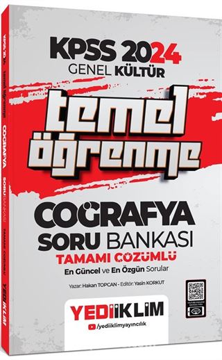 2024 KPSS Genel Kültür Temel Öğrenme Coğrafya Tamamı Çözümlü Soru Bankası