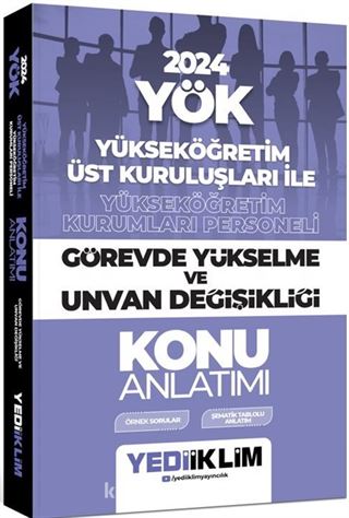 2024 YÖK Görevde Yükselme ve Unvan Değişikliği Konu Anlatımı