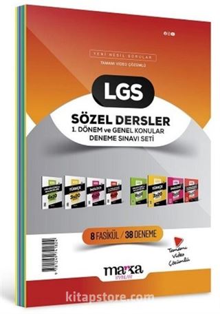 2025 LGS Sözel Dersler 1. Dönem ve Genel Konular Deneme Sınavı Seti 8 Fasikül 38 Deneme