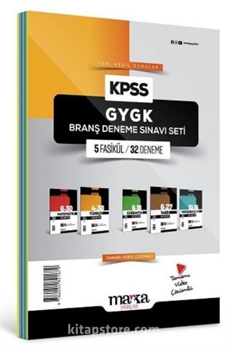 2025 KPSS GYGK Branş Deneme Sınavı Seti 5 Fasikül 32 Deneme