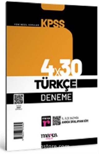 2025 KPSS Türkçe 4x30 Deneme Tamamı Video Çözümlü