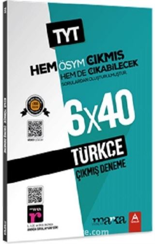 TYT Türkçe ÖSYM Çıkmış ve Çıkabilecek Sorulardan Oluşturulmuş 6 Deneme Sınavı Tamamı Video Çözümlü