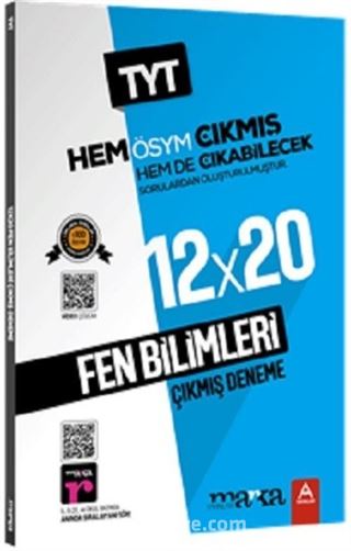 TYT Fen Bilimleri ÖSYM Çıkmış ve Çıkabilecek Sorulardan Oluşturulmuş 12 Deneme Sınavı Tamamı Video Çözümlü