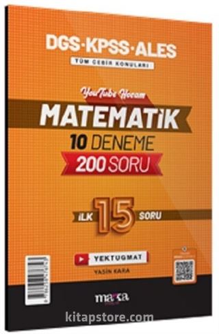 2025 DGS KPSS ALES Matematik 10 Deneme İlk 15 Soru