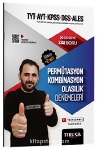 2025 TYT - AYT - KPSS - DGS - ALES Permütasyon Kombinasyon Olasılık Denemeleri