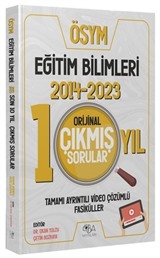 KPSS Eğitim Bilimleri 2014-2023 Orijinal Son 10 Yıl Çıkmış Sorular Video Çözümlü