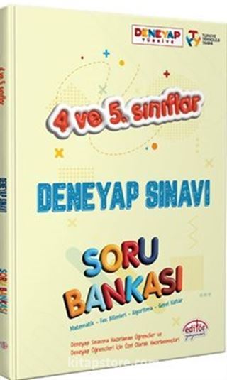 4 ve 5. Sınıflar Deneyap Sınavı Soru Bankası