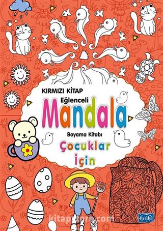 Çocuklar İçin Mandala Kırmızı