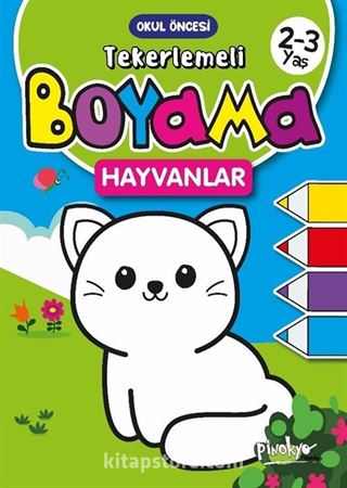 2-3 Yaş Tekerlemeli Boyama Hayvanlar