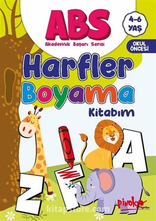 ABS 4-6 Yaş Harfler Boyama Kitabım