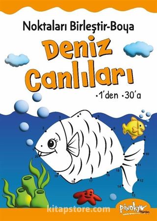 Noktaları Birleştir-Boya Deniz Canlıları-1'den 30'a