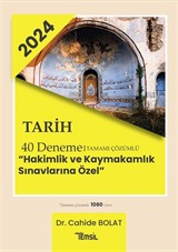 Tarih 40 Deneme Tamamı Çözümlü 'Hakimlik Ve Kaymakamlık Sınavlarına Özel'