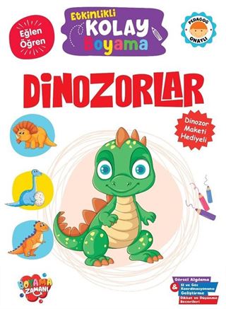 Etkinlikli Kolay Boyama / Dinozorlar