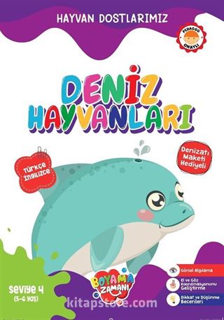 Hayvan Dostlarımız / Deniz Hayvanları Seviye 4 (5-6 Yaş)