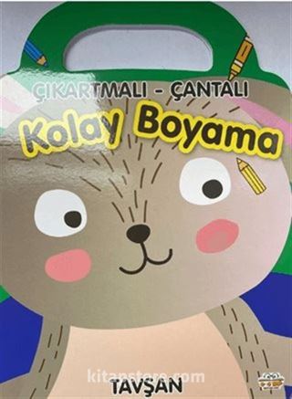 Tavşan - Çıkartmalı - Çantalı Kolay Boyama