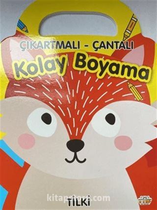 Tilki - Çıkartmalı-Çantalı Kolay Boyama