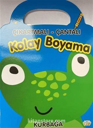 Kurbağa - Çıkartmalı-Çantalı Kolay Boyama