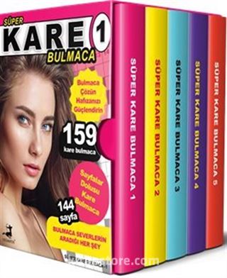 Süper Kare Bulmaca 5 Kitap (Kutulu Set)