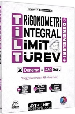 AYT TİLT Denemeleri - Trigonometri İntegral Limit Türev 30'lu Deneme